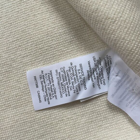 J. Crew Sophie Open Front Sweater Wool Knit Blazer Small Ivory J0244  $148 - Picture 7 of 10